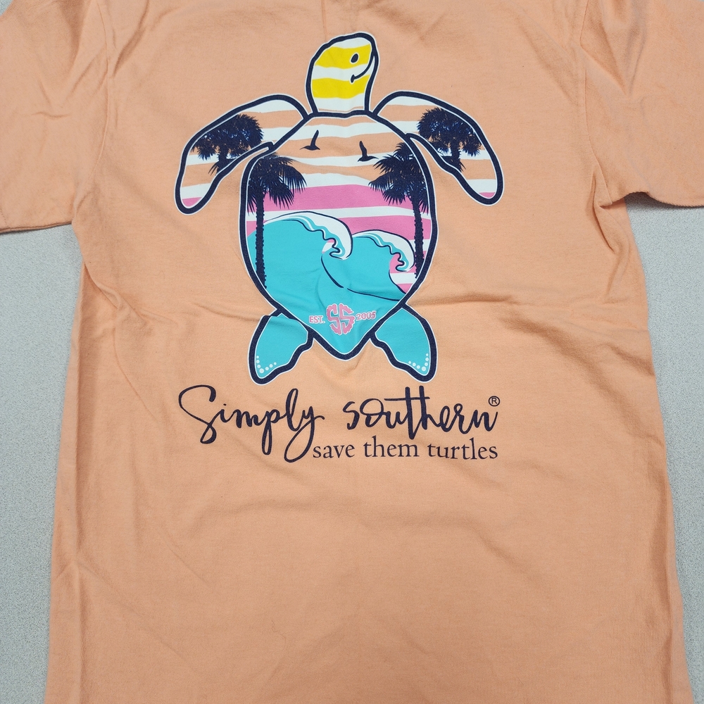 Simply Southern Kids Peach T-Shirt - Picture 5 of 8